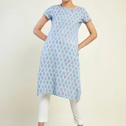 Soch Ethnic Motifs Printed A-Line Kurta-picture-0