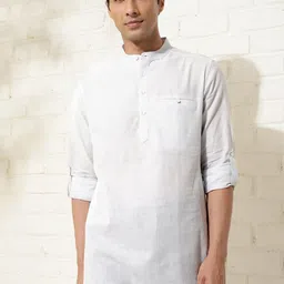 Fabindia Men Chikankari Pathani Kurta-50