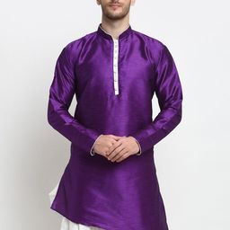 Benstoke Men Thread Work Silk Kurta-picture-48