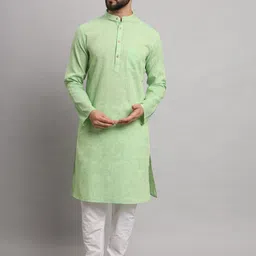 Latest Chikan Garments Mandarin Collar Long Sleeves Straight Kurta-image-60