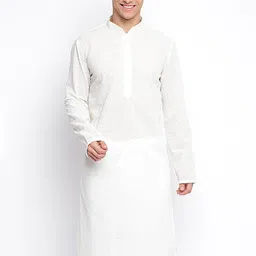 Sanwara Ethnic Motifs Embroidered Chikankari Kurta-image-38