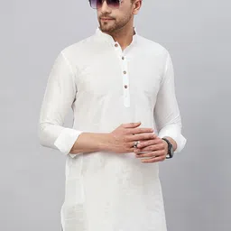 VASTRAMAY Mandarin Collar Straight Kurta-picture-40