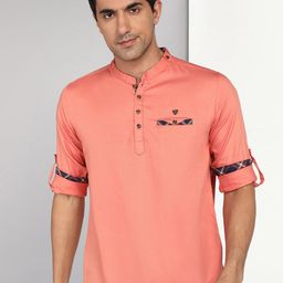 Kuons Avenue Mandarin Collar Cotton Straight Kurta-picture-28