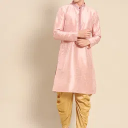 Amodh by Kisah Mandarin Collar Cotton Straight Regular Kurta-image-57