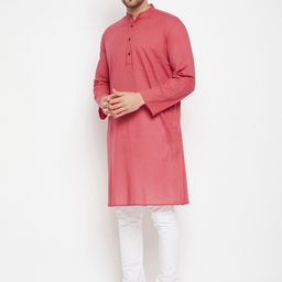 even Men Rose Striped Printed Long Kurta-image-13