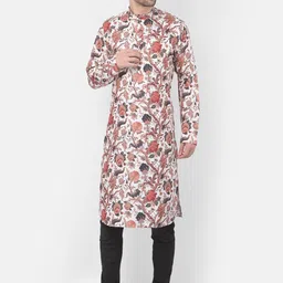 TABARD Men Cotton Printed Kurta-image-87