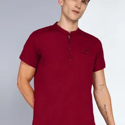 Kuons Avenue Linen Cotton Mandarin Collar Regular Sleeve Pathani Short Straight Kurta-image-54