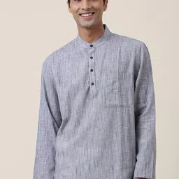 Fabindia Mandarin Collar Cotton Kurta-image-51
