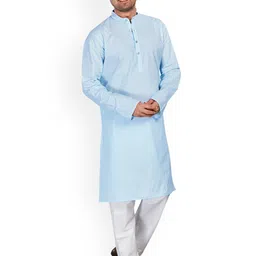 Authentics Zari Pure Cotton Mandarin Collar Straight Kurta-picture-23