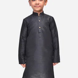 NAMASKAR Boys Dupion Silk Solid Kurta-40