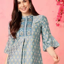 Anouk Mandarin Collar Printed Ethnic Top-picture-23