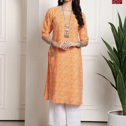 7Threads Women Ethnic Motifs Printed Floral Crepe Kurta-image-23