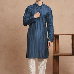 SWAGG INDIA Men Indie Florals Liva Kurta-picture-16