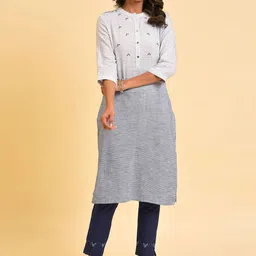 W Straight Cotton Kurta-35