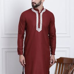 SOJANYA Mandarin Collar Cotton Kurta-picture-28