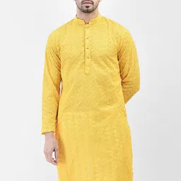 SG LEMAN Mandarin Collar Long Sleeves Thread Work Kurta-picture-42