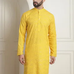 SOJANYA Printed Mandarin Collar Long Sleeves Straight Kurta-picture-57