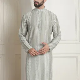 SOJANYA Printed Mandarin Collar Long Sleeves Straight Kurta-picture-49