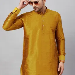 VASTRAMAY Mandarin Collar Straight Kurta-picture-10