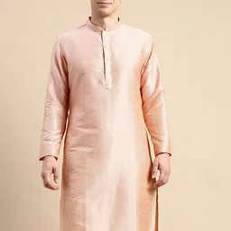 Amodh by Kisah Men Woven Design Straight Kurta-picture-30