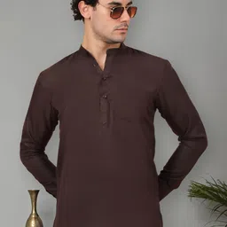 Jompers Mandarin Collar Long Sleeves Cotton Short Kurta-picture-45