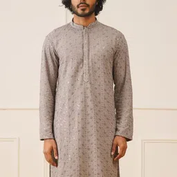 Jompers Embroidered Pure Cotton Strigth Kurtas-54