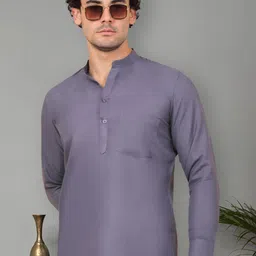 Jompers Mandarin Collar Long Sleeves Cotton Short Kurta-image-52