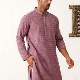 Jompers Ethnic Motifs Embroidered Sequinned Mandarin Collar Straight Kurta-picture-55