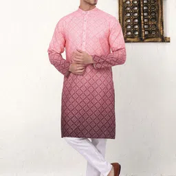 Jompers Geometric Printed Mandarin Collar Straight Kurta-image-33