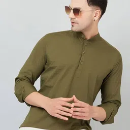 Le Mec Men Embroidered Thread Work Kurta-image-77