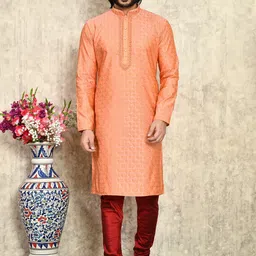 RANAK Men Embroidered Thread Work Kurta-image-20