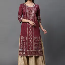 AURELIA Ethnic Motifs Printed Kurta-46
