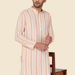 YU by Pantaloons Striped Mandarin Collar Straight Kurta-picture-46