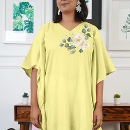 LetsDressUp Floral Printed Extended Sleeves Kaftan Tunic-47