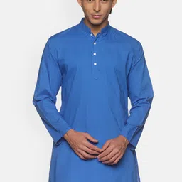 Sethukrishna Men Blue Cotton Kurta-picture-43