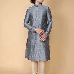 TABARD Men Mandarin Collar Cotton Kurta-picture-43