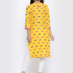 SOUNDARYA Women Abstract Printed Cotton Kurta-image-42