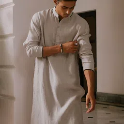 Andamen Mandarin Collar Straight Kurta-picture-20