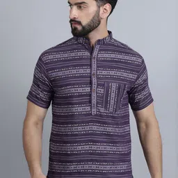 Aarsha Geometric Printed Thread Work Straight Kurta-picture-16