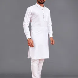 allan peter Shirt Collar Cotton Kurta-picture-25