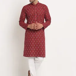 KRAFT INDIA Men Floral Printed Kurta-picture-56