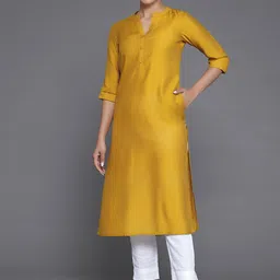 Libas Mandarin Collar Straight Kurta-24