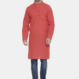 Sayesha Band Collar Long Sleeves Pure Cotton Kurta-picture-28