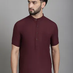 Sayesha Band Collar Pure Cotton Short Kurta-picture-45