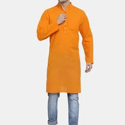 Sayesha Band Collar Pure Cotton Kurta-picture-46