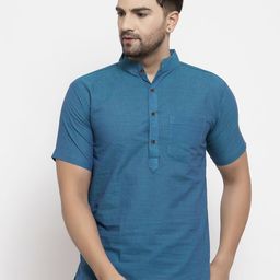 Sayesha Mandarin Collar Pure Cotton Short Kurta-image-94