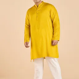 Big Hello - The Plus Life Band Collar Regular Straight Kurta-image-71