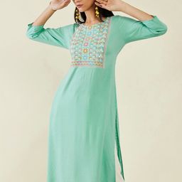 Soch Yoke Design Embroidered Anarkali Kurta-picture-39