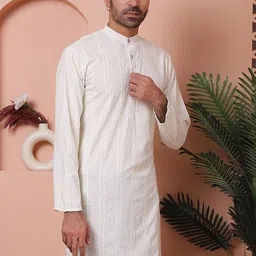 Jompers Men Mirror Work Kurta-picture-23