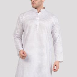 Maharaja Ethnic Motifs Printed Band Collar Straight Kurta-picture-57